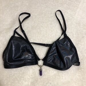 Black Strappy Women's Bralette